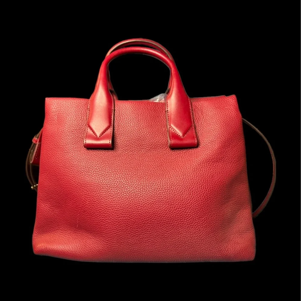Michael Kors Cherry Red Satchel - Picture 4 of 16